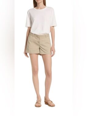 J. Crew Shorts 12 Chino Khaki Tan 4" Classic Preppy Flat Pockets 97% Cotton